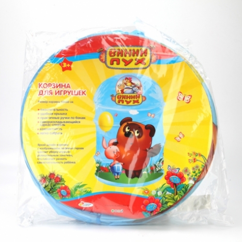 КОРЗИНА ДЛЯ ИГРУШЕК "ИГРАЕМ ВМЕСТЕ" "ВИННИ ПУХ" В ПАК.