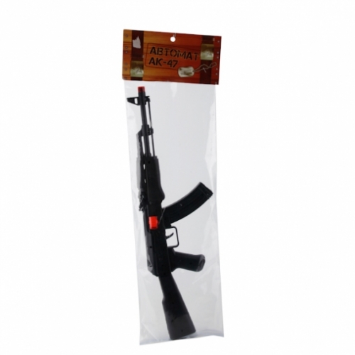 АВТОМАТ-ТРЕЩЕТКА "ИГРАЕМ ВМЕСТЕ" ИСКРИТ AK47-3A В ПАК. (РУСС. УП.) 60*20 СМ