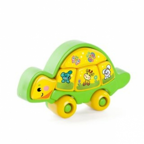 Пазл-каталка Мудрая черепашка 5 деталей