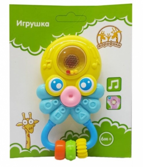 Игрушка Осьминог, свет, звуки, элементы питания входят в комплект