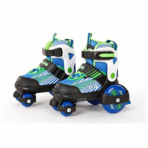 Роликовые коньки-квады Moby kids, р. 30-33, син.