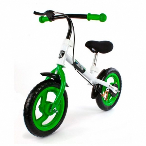 Беговел Moby kids, зелен., ручн.тормоз
