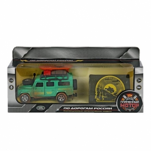 Машина мет. ин. 1:34 Land Rover Трофи, откр.двери, 15 см, (24см)