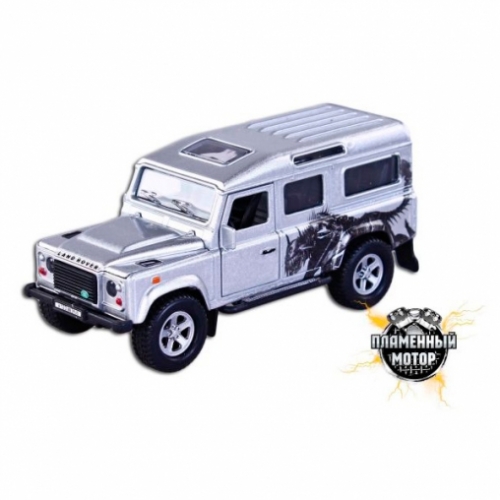 Машина мет. ин. 1:34 Landrover Defender Трансформер, 1:43, свет, звук, откр.двери, 15 см