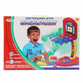 ИГРА НАСТОЛЬНАЯ "ИГРАЕМ ВМЕСТЕ" БАСКЕТБОЛ 40788 В РУСС. КОР. 33*23*5,5 СМ