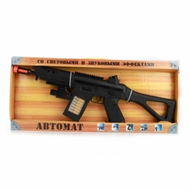 АВТОМАТ "ИГРАЕМ ВМЕСТЕ" НА БАТ. СВЕТ+ЗВУК, С ЛАЗЕР. ПРИЦЕЛОМ 0012 В КОР. 55,5*25,5*4 СМ