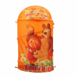 КОРЗИНА ДЛЯ ИГРУШЕК "ИГРАЕМ ВМЕСТЕ" "МАША И МЕДВЕДЬ" В ПАК.