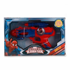 КОСМИЧЕСКИЙ БЛАСТЕР "ИГРАЕМ ВМЕСТЕ" MARVEL SPIDERMAN, НА БАТ. В РУСС. КОР. 32*20*6,5 СМ