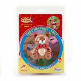 ИГРУШКА ПВХ "ИГРАЕМ ВМЕСТЕ" МИШКА, СВЕТ+ЗВУК НА БЛИСТЕРЕ (РУСС. УП.)