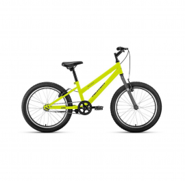 Велосипед FORWARD 20 ALTAIR MTB HT 1.0 1ск, 2019-2020, (рама 10,5) зеленый/серый