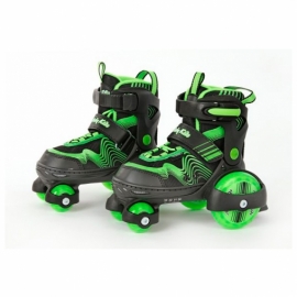 Роликовые коньки-квады Moby kids, р. 30-33, зелен.