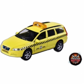 Машина мет. ин. 1:36 Volvo V70 Такси, звук, откр.двери, 13 см артикул 87499