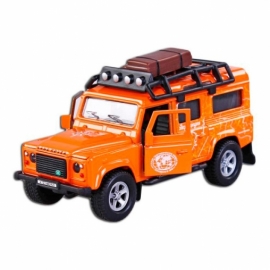 Машина мет. ин. 1:34 Landrover Defender Экспедиция, свет, звук, откр.двери, 15 см