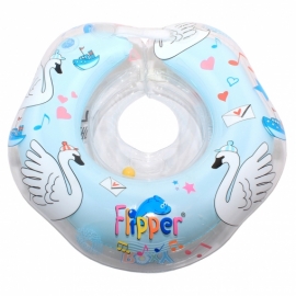 Круг для плавания FLIPPER 0+ с музыкой ЛЕБЕДИНОЕ ОЗЕРО голубой